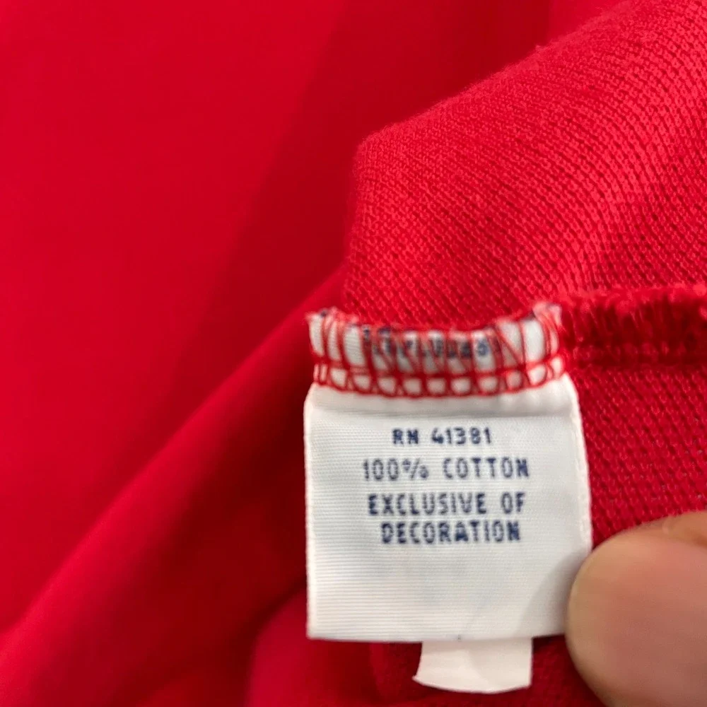Polo Ralph Lauren Big Pony Polo Men 5XB Red Cotton 3 Short Sleeve
